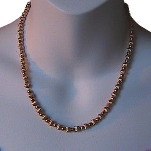 14k Yellow Gold Bead Necklace